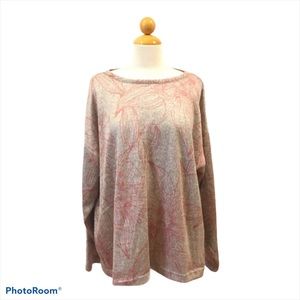 DKNY Lightweight Floral Sweater Top